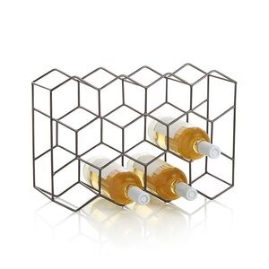 Crate & Barrel 11-Bottle Graphite Wine Rack
